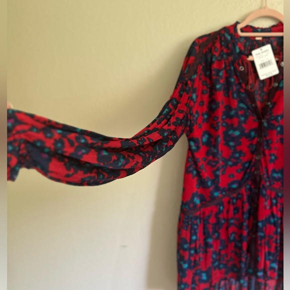 Free People NWT Love Letter Tunic, size small, in Merlot color combo - Picture 5 of 10